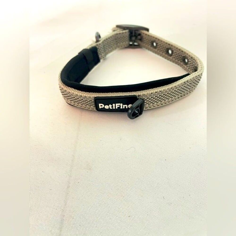 Pet find dog collar size small gray‎